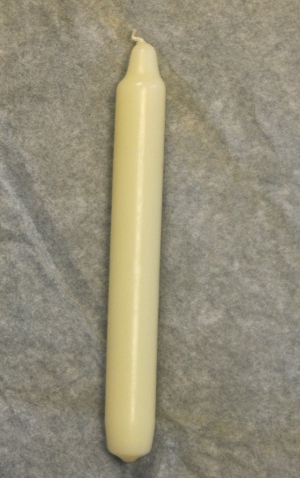 Wax Candle - 6'' White (pack of 9) - Click Image to Close