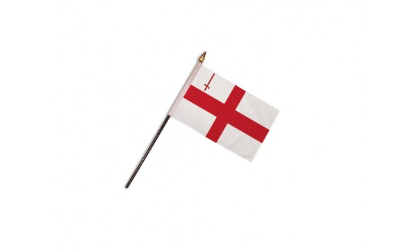City of London Flag (Table Top) with stick