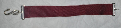 Apron Belt Extension - Maroon with Silver fittings