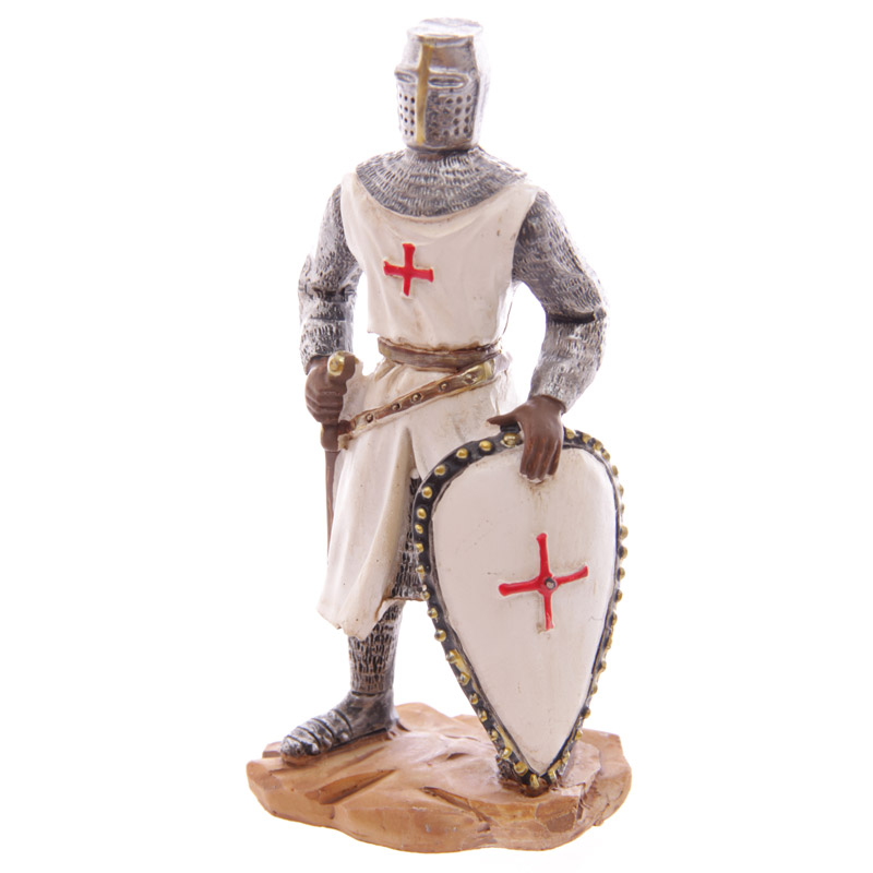 Knight Crusader - Standing with Shield (12.5cms)