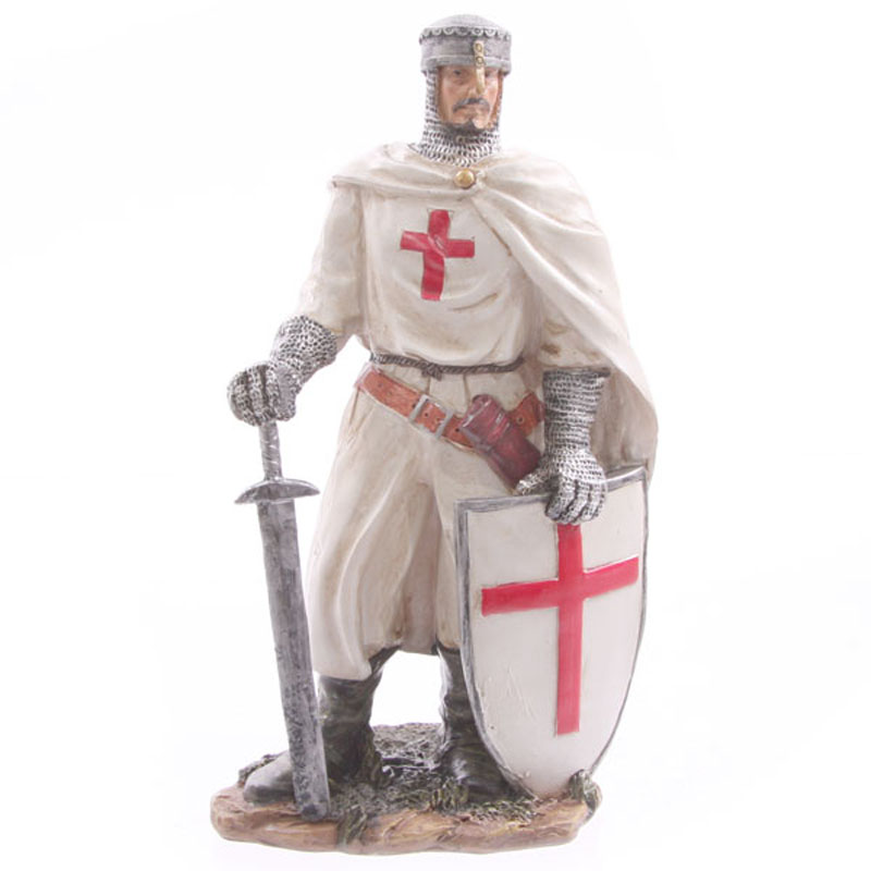 Knight Crusader - with Sword and Shield (20 cms) - Click Image to Close