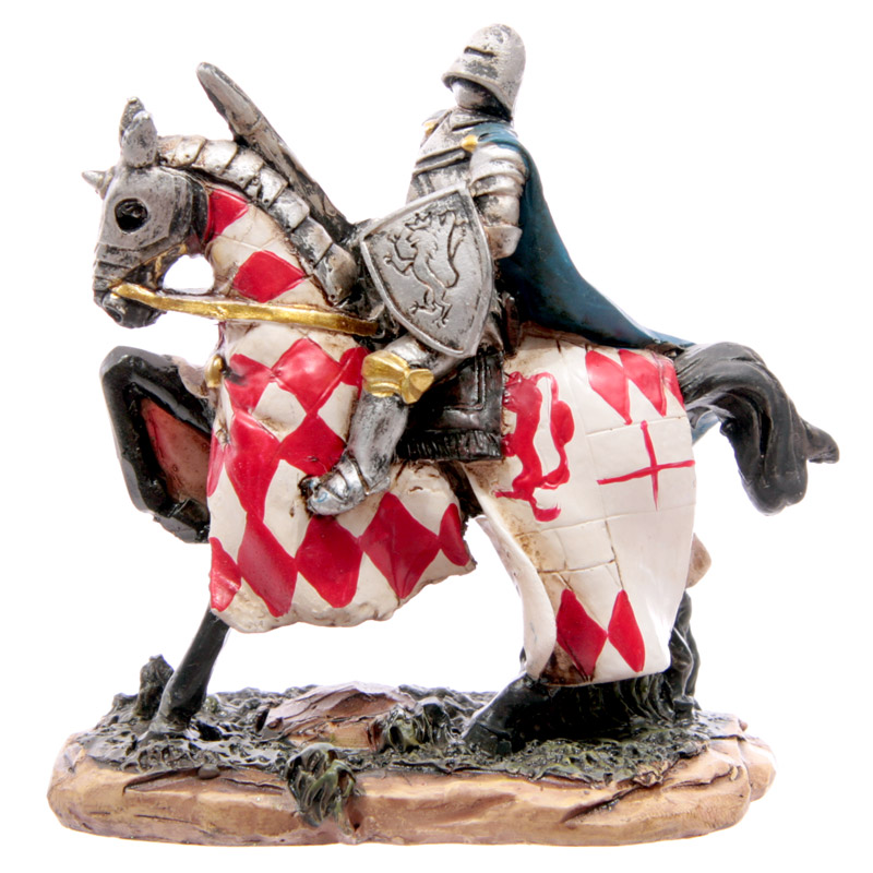 Knight Crusader - Horseman with Red Diamond Coat