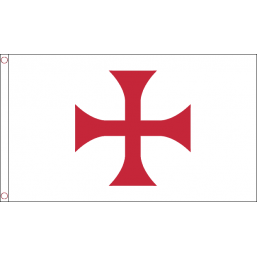 Knights Templar Cross (5' x 3') with eyelets - Click Image to Close