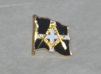 Cornwall Masonic Gold Plated Lapel Pin - Click Image to Close
