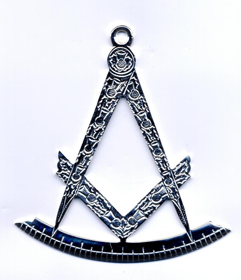 Craft Lodge Officers Collar Jewel - I.P.M. (Scottish) - Silver - Click Image to Close