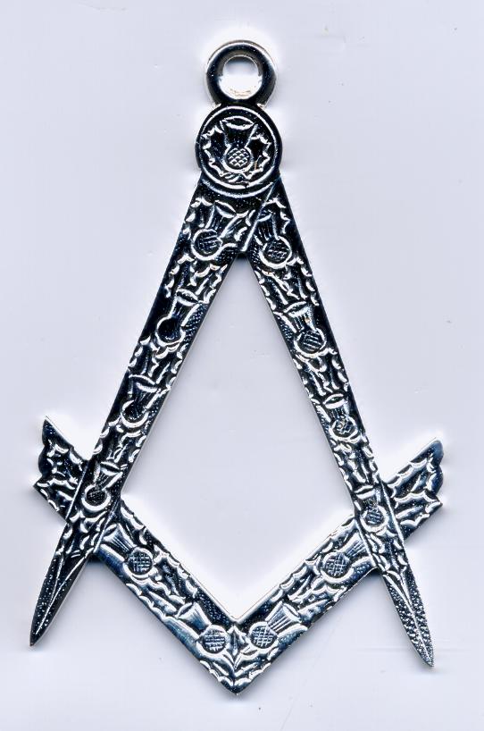 Craft Lodge Officers Collar Jewel - Depute Master (Scottish) - silver - Click Image to Close