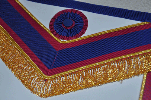 Mark Provincial Full Dress Apron Badge & Collar - Standard (Rosettes) - Click Image to Close