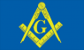 Masonic Square & Compasses with G Flag (3' x 2') with eyelets