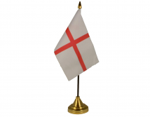 St. George Flag (Table Top) with stick - Click Image to Close
