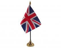 United Kingdom Union Jack Flag (Table Top) with stick - Click Image to Close