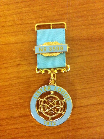 Masonic SRIA with Mitre 8th Grade Breast jewel 
